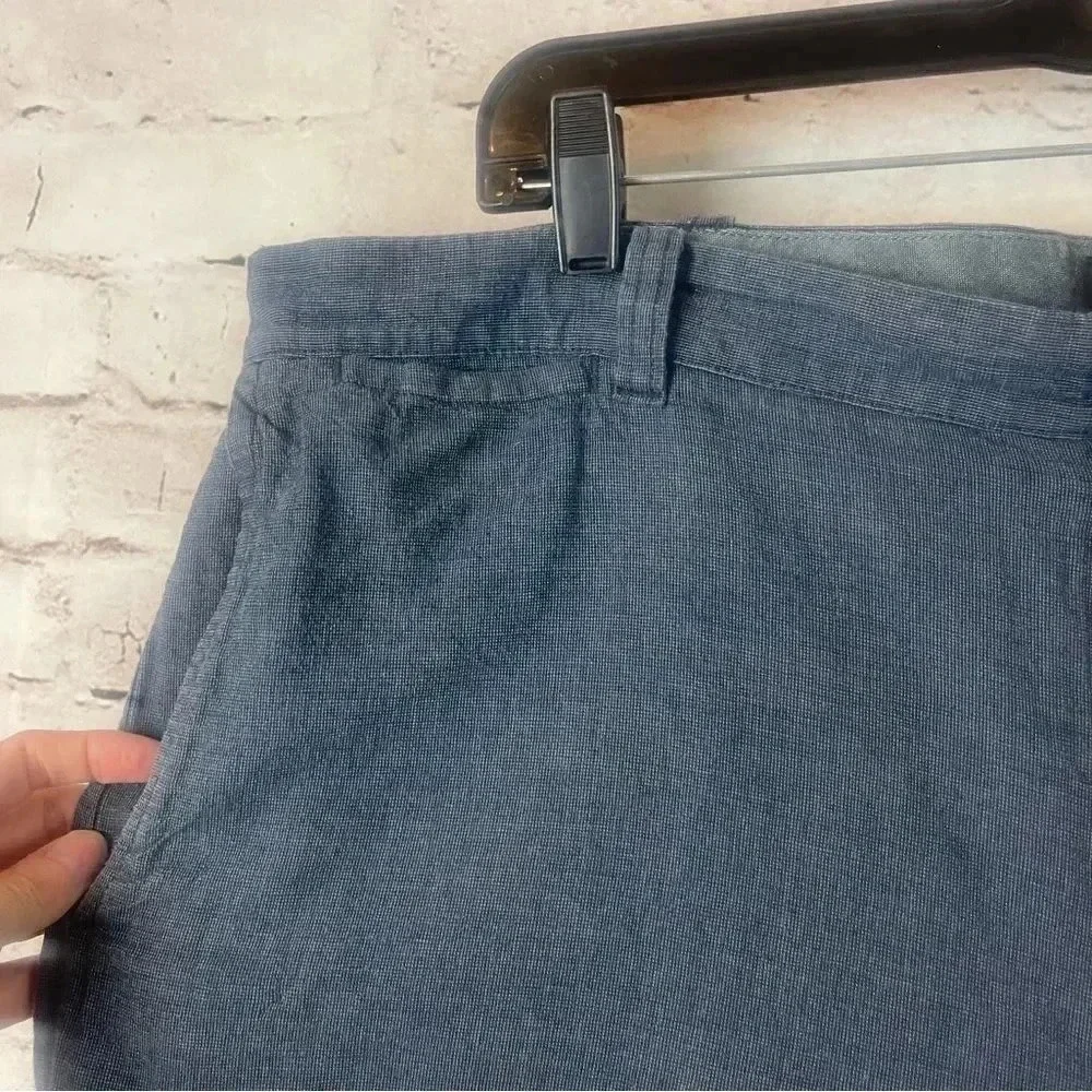 J. Crew Stanton Men's Size 38 Shorts Blue E6139 Linen Cotton Pockets Casual